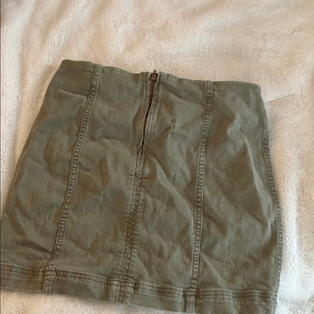 Free People Olive Green Women's Skirt